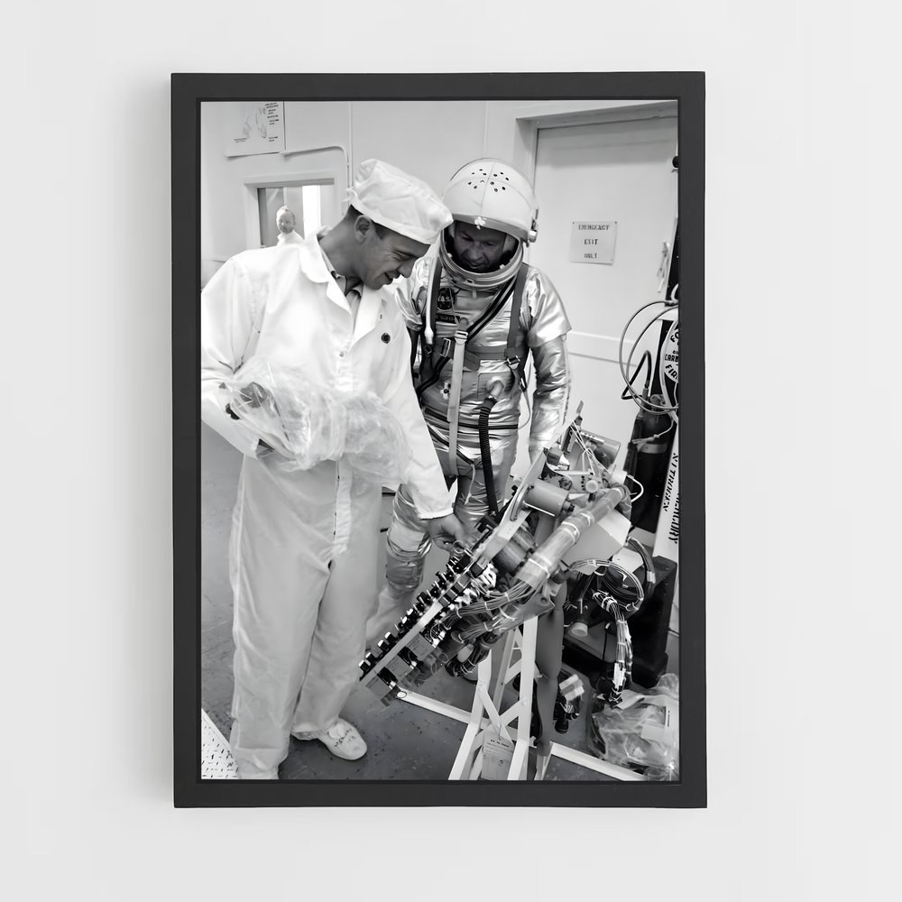 Poster Mission Stellaire – affiche Astronautes (vue 2)
